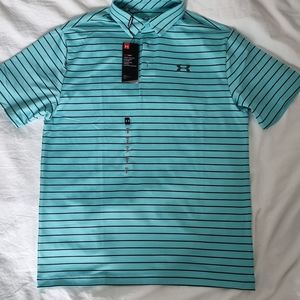 Under Armour Men's M Light Blue Golf Polo